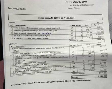 Хендай Элантра 2010 в Киеве на Automoto.ua Черный Хендай Элантра, объемом двигателя 2 л и пробегом 184 тыс. км за 10300 $, фото 32 на Automoto.ua