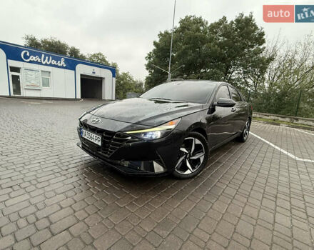 Черный Хендай Элантра, объемом двигателя 2 л и пробегом 55 тыс. км за 19500 $, фото 1 на Automoto.ua