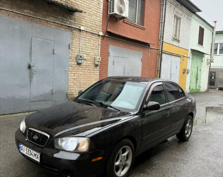 Черный Хендай Элантра, объемом двигателя 2 л и пробегом 283 тыс. км за 3500 $, фото 1 на Automoto.ua