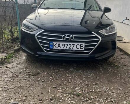 Черный Хендай Элантра, объемом двигателя 2 л и пробегом 95 тыс. км за 13500 $, фото 1 на Automoto.ua