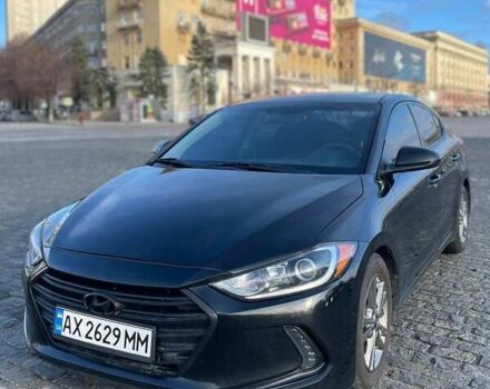 Черный Хендай Элантра, объемом двигателя 2 л и пробегом 85 тыс. км за 13600 $, фото 1 на Automoto.ua