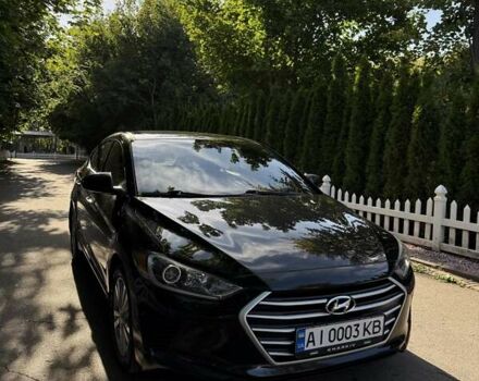 Чорний Хендай Елантра, об'ємом двигуна 2 л та пробігом 96 тис. км за 13500 $, фото 1 на Automoto.ua