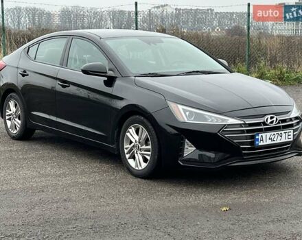 Черный Хендай Элантра, объемом двигателя 2 л и пробегом 94 тыс. км за 13200 $, фото 1 на Automoto.ua
