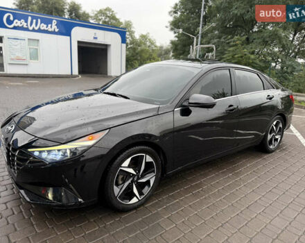 Черный Хендай Элантра, объемом двигателя 2 л и пробегом 55 тыс. км за 19500 $, фото 1 на Automoto.ua