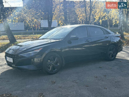 Чорний Хендай Елантра, об'ємом двигуна 2 л та пробігом 159 тис. км за 16700 $, фото 1 на Automoto.ua