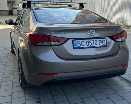 Хендай Элантра 2014 в Львове на Automoto.ua Коричневый Хендай Элантра, объемом двигателя 1.59 л и пробегом 104 тыс. км за 9000 $, фото 1 на Automoto.ua