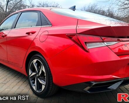 Красный Хендай Элантра, объемом двигателя 2 л и пробегом 77 тыс. км за 19300 $, фото 2 на Automoto.ua