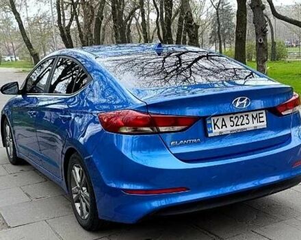 Синий Хендай Элантра, объемом двигателя 2 л и пробегом 190 тыс. км за 10700 $, фото 1 на Automoto.ua