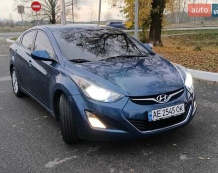 Синий Хендай Элантра, объемом двигателя 1.8 л и пробегом 135 тыс. км за 9500 $, фото 1 на Automoto.ua