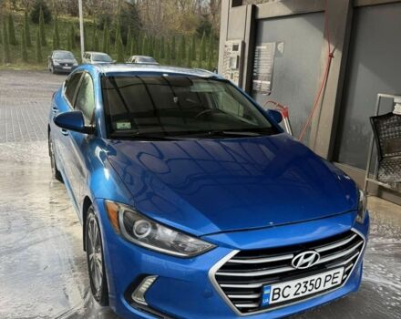 Синий Хендай Элантра, объемом двигателя 2 л и пробегом 180 тыс. км за 11000 $, фото 1 на Automoto.ua