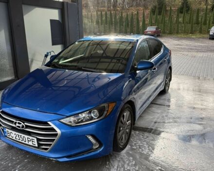 Синий Хендай Элантра, объемом двигателя 2 л и пробегом 180 тыс. км за 11000 $, фото 2 на Automoto.ua