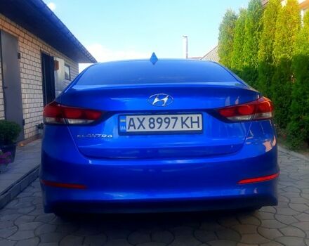 Синий Хендай Элантра, объемом двигателя 2 л и пробегом 189 тыс. км за 10200 $, фото 1 на Automoto.ua