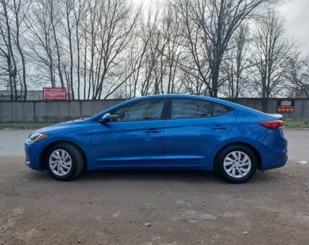 Синий Хендай Элантра, объемом двигателя 2 л и пробегом 80 тыс. км за 10500 $, фото 2 на Automoto.ua