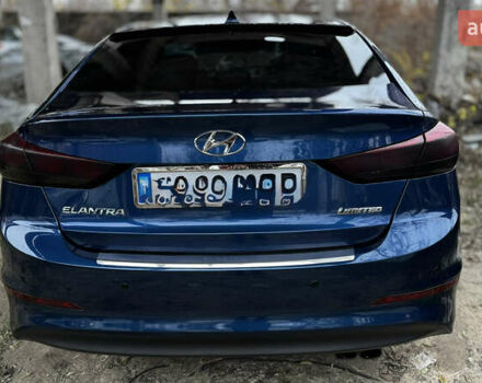 Синий Хендай Элантра, объемом двигателя 2 л и пробегом 100 тыс. км за 11000 $, фото 7 на Automoto.ua