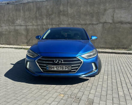 Синий Хендай Элантра, объемом двигателя 2 л и пробегом 220 тыс. км за 10300 $, фото 1 на Automoto.ua
