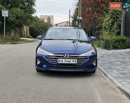 Синий Хендай Элантра, объемом двигателя 2 л и пробегом 98 тыс. км за 13500 $, фото 1 на Automoto.ua