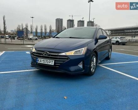 Синий Хендай Элантра, объемом двигателя 2 л и пробегом 140 тыс. км за 12800 $, фото 1 на Automoto.ua