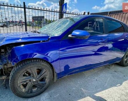 Синий Хендай Элантра, объемом двигателя 2 л и пробегом 83 тыс. км за 8900 $, фото 2 на Automoto.ua