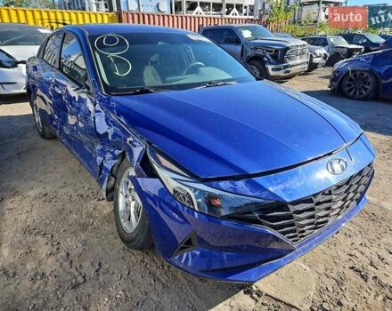 Синий Хендай Элантра, объемом двигателя 2 л и пробегом 44 тыс. км за 10700 $, фото 1 на Automoto.ua