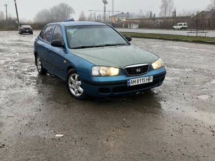 Синий Хендай Элантра, объемом двигателя 2 л и пробегом 300 тыс. км за 2400 $, фото 1 на Automoto.ua