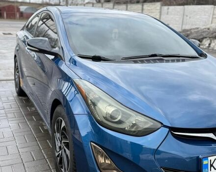 Синий Хендай Элантра, объемом двигателя 2 л и пробегом 140 тыс. км за 8100 $, фото 1 на Automoto.ua