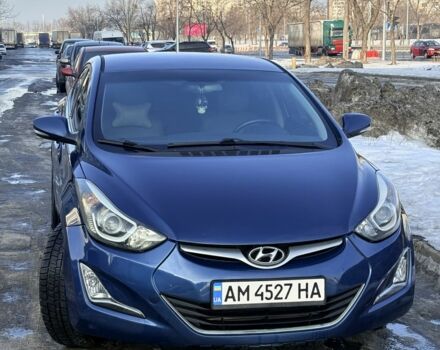 Синий Хендай Элантра, объемом двигателя 1.8 л и пробегом 114 тыс. км за 9500 $, фото 1 на Automoto.ua