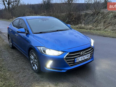 Синий Хендай Элантра, объемом двигателя 2 л и пробегом 145 тыс. км за 11500 $, фото 1 на Automoto.ua