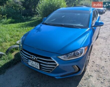 Синий Хендай Элантра, объемом двигателя 2 л и пробегом 151 тыс. км за 13200 $, фото 1 на Automoto.ua