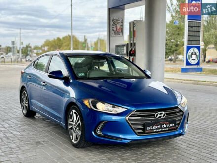 Синий Хендай Элантра, объемом двигателя 2 л и пробегом 74 тыс. км за 13799 $, фото 1 на Automoto.ua