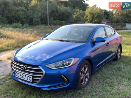 Синий Хендай Элантра, объемом двигателя 1.4 л и пробегом 94 тыс. км за 10200 $, фото 1 на Automoto.ua
