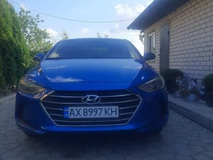 Синий Хендай Элантра, объемом двигателя 2 л и пробегом 189 тыс. км за 10200 $, фото 1 на Automoto.ua