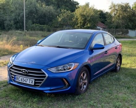 Синий Хендай Элантра, объемом двигателя 1.4 л и пробегом 90 тыс. км за 10700 $, фото 1 на Automoto.ua