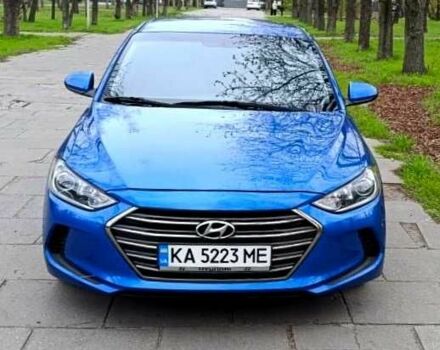 Синий Хендай Элантра, объемом двигателя 2 л и пробегом 190 тыс. км за 10700 $, фото 1 на Automoto.ua