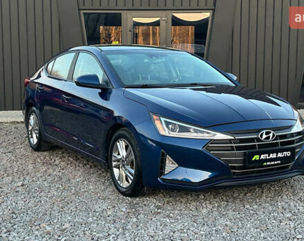 Синий Хендай Элантра, объемом двигателя 2 л и пробегом 75 тыс. км за 14800 $, фото 1 на Automoto.ua