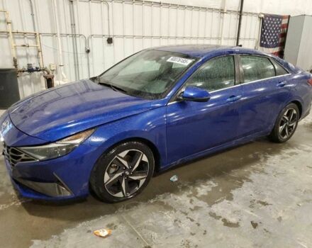 Синий Хендай Элантра, объемом двигателя 2 л и пробегом 92 тыс. км за 3800 $, фото 1 на Automoto.ua