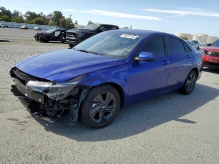 Синий Хендай Элантра, объемом двигателя 2 л и пробегом 38 тыс. км за 5800 $, фото 1 на Automoto.ua