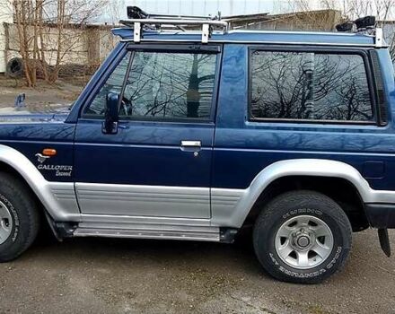 Синий Хендай Галлопер, объемом двигателя 3 л и пробегом 165 тыс. км за 6600 $, фото 1 на Automoto.ua