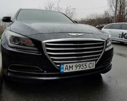 Чорний Хендай Генезис, об'ємом двигуна 3.78 л та пробігом 140 тис. км за 14500 $, фото 1 на Automoto.ua