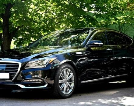 Черный Хендай Генезис, объемом двигателя 3.8 л и пробегом 63 тыс. км за 32000 $, фото 1 на Automoto.ua