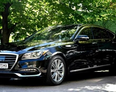 Черный Хендай Генезис, объемом двигателя 3.8 л и пробегом 63 тыс. км за 32000 $, фото 1 на Automoto.ua