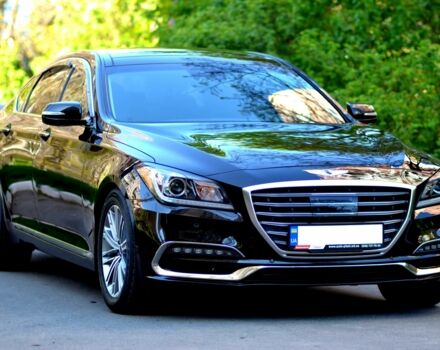 Черный Хендай Генезис, объемом двигателя 3.8 л и пробегом 63 тыс. км за 32000 $, фото 2 на Automoto.ua