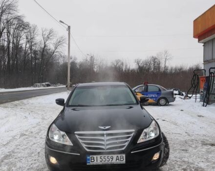 Черный Хендай Генезис, объемом двигателя 3.8 л и пробегом 252 тыс. км за 8500 $, фото 1 на Automoto.ua