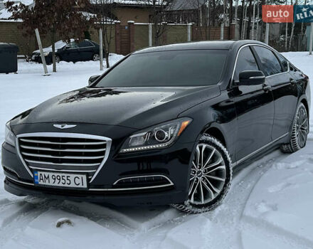 Чорний Хендай Генезис, об'ємом двигуна 3.78 л та пробігом 147 тис. км за 13200 $, фото 1 на Automoto.ua