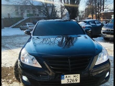 Синий Хендай Генезис, объемом двигателя 3.8 л и пробегом 290 тыс. км за 7800 $, фото 1 на Automoto.ua