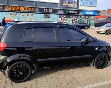 Черный Хендай Гетц, объемом двигателя 1.4 л и пробегом 272 тыс. км за 4600 $, фото 2 на Automoto.ua