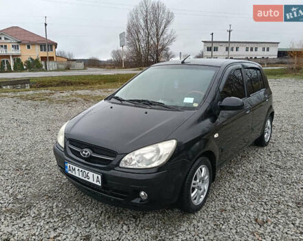 Черный Хендай Гетц, объемом двигателя 1.49 л и пробегом 220 тыс. км за 4400 $, фото 1 на Automoto.ua