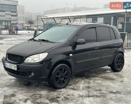 Черный Хендай Гетц, объемом двигателя 1.6 л и пробегом 330 тыс. км за 3300 $, фото 1 на Automoto.ua