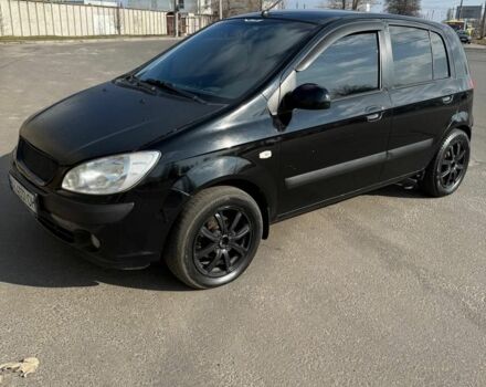 Черный Хендай Гетц, объемом двигателя 1.6 л и пробегом 332 тыс. км за 3500 $, фото 1 на Automoto.ua