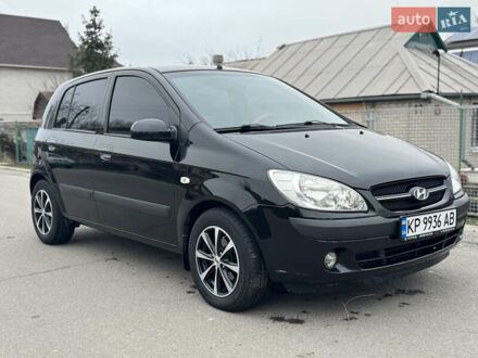 Черный Хендай Гетц, объемом двигателя 1.4 л и пробегом 182 тыс. км за 4400 $, фото 1 на Automoto.ua