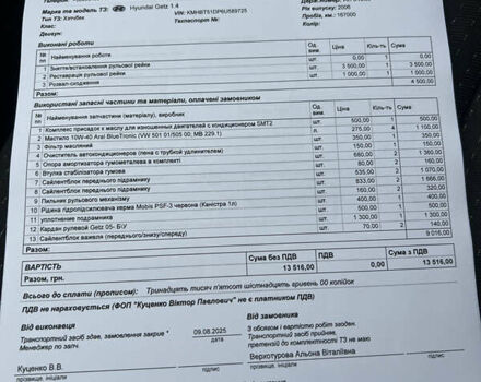 Червоний Хендай Гетц, об'ємом двигуна 1.4 л та пробігом 169 тис. км за 5499 $, фото 59 на Automoto.ua